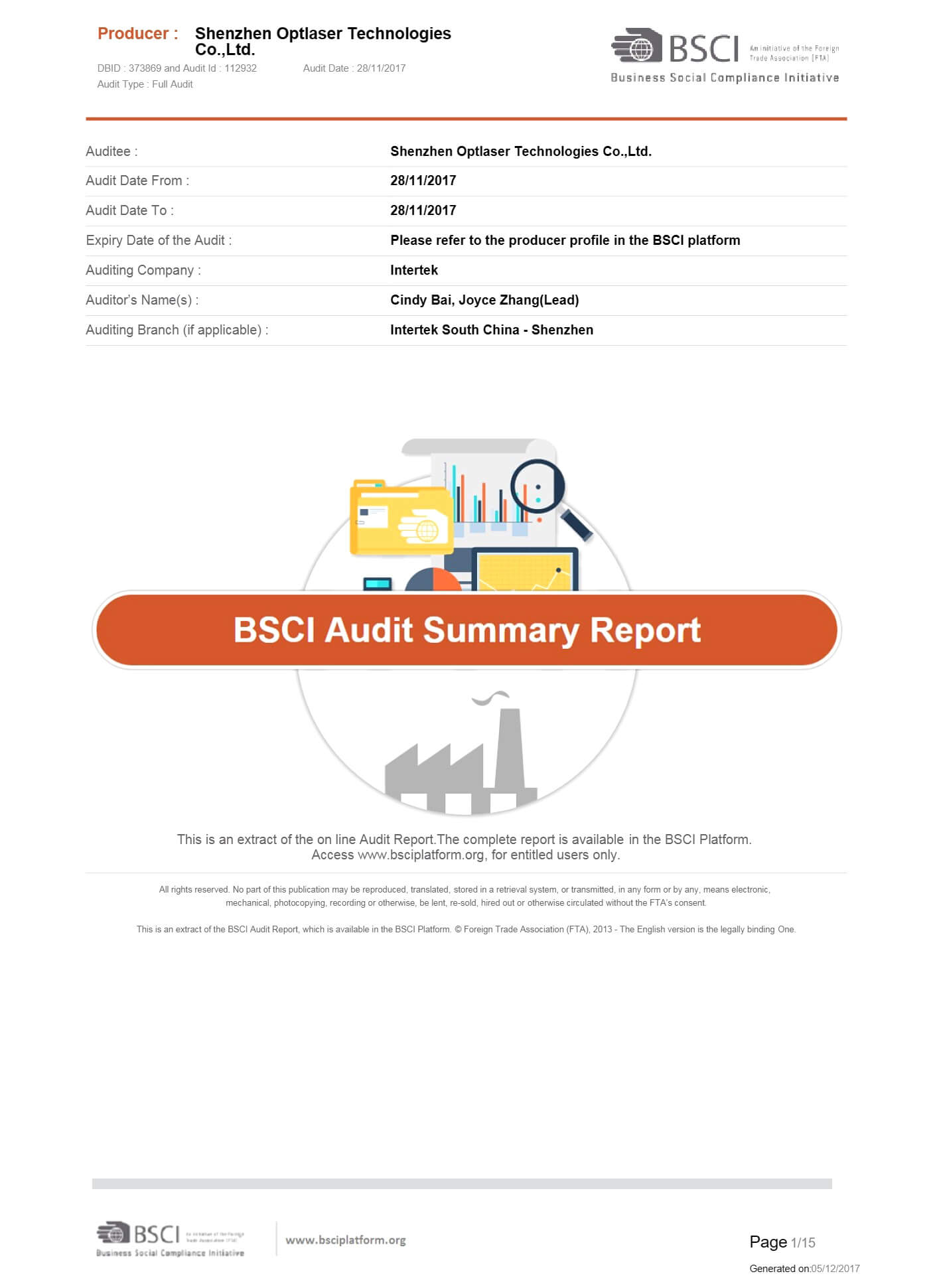 BSCI-SummaryAudit-Report
